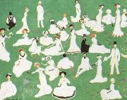 Kasimir Malevich Repose Society in Top Hats (mk19) oil